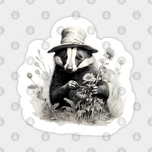 Badger Magnet by VelvetEasel