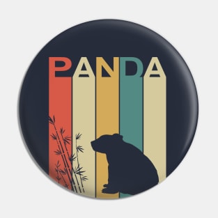 Panda - Cute Vintage Retro Design Pin