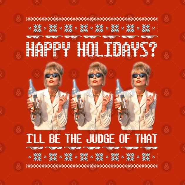 AbFab Ugly Christmas Sweater Design—Happy Holidays? Patsy Stone Will Be the Judge of That by Xanaduriffic