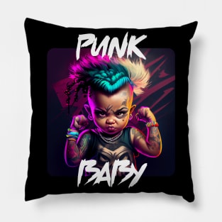 Graffiti Style - Cool Punk Baby 8 Pillow
