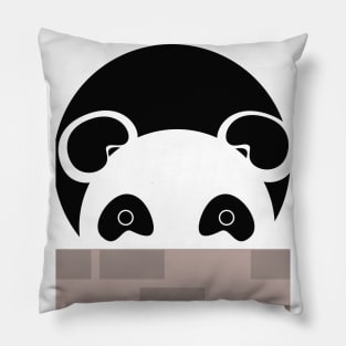 Black white Panda Pillow