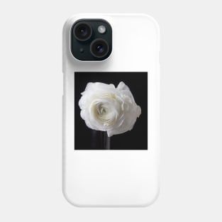 Beautiful White Ranunculus Phone Case