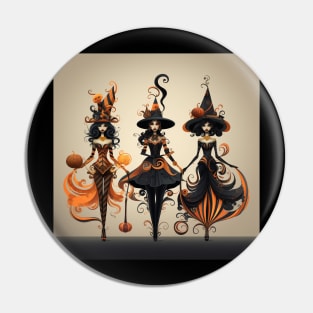 Happy halloween witches Pin