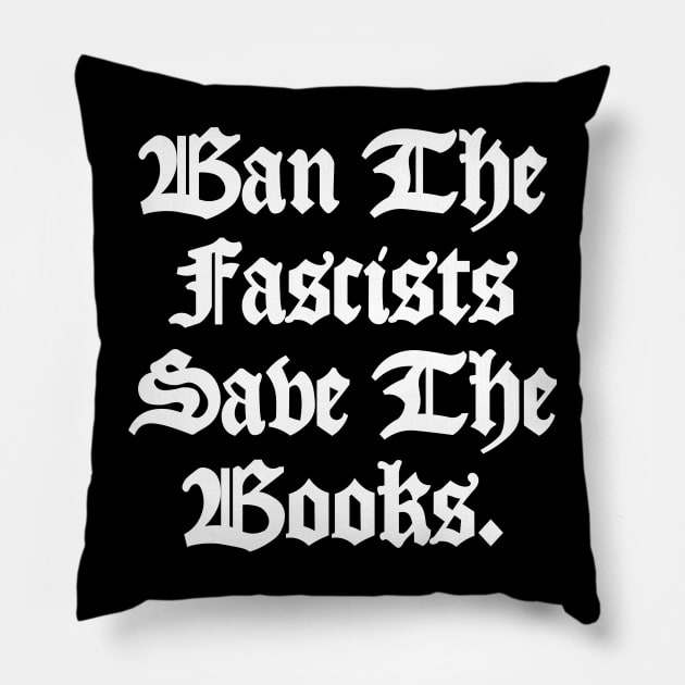 Save the Books Pillow by Riel