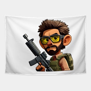 Tactical Man Tapestry