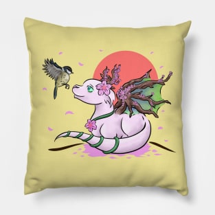 Japanese Spring Dragon | Cute Dragon Pillow