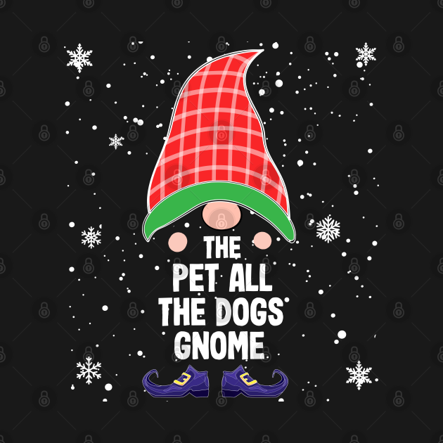 Discover Pet All The Cats Gnome Buffalo Plaid Matching Christmas T-Shirt - Gnome Christmas - T-Shirt