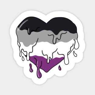 Melting asexual heart Magnet