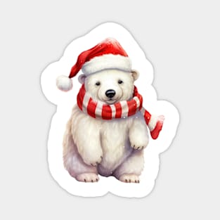 Christmas Polar Bear Magnet