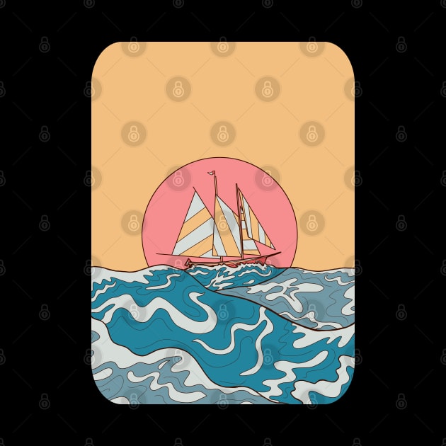 Ocean sailing by Swadeillustrations