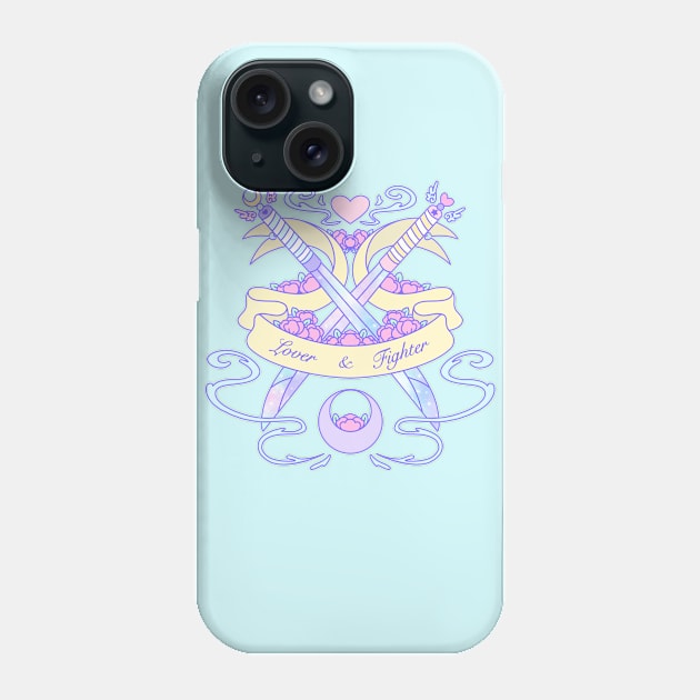 Lover and Fighter (Colour) Phone Case by Cosmic Queers