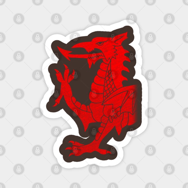 Cymru Dragon Magnet by GAz