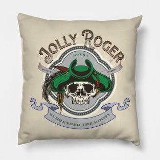 Jolly Roger Surrender The Booty Pillow