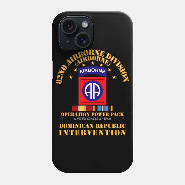 Power Pack - 82nd Airborne Division w Svc Ribbons Phone Case by twix123844