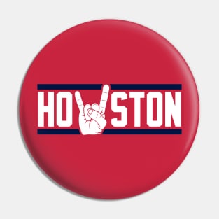 Houston Horns - White Pin
