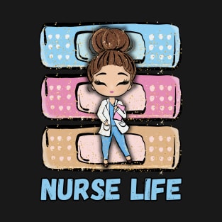 Pastel Nursing Life Nurse T-Shirt
