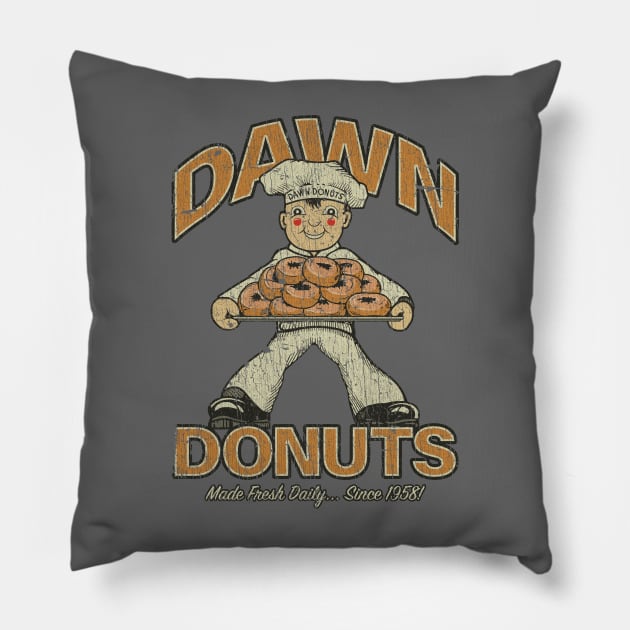 Dawn Donuts 1958 Pillow by JCD666