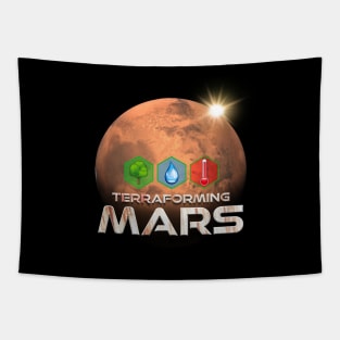 Terraforming Mars Hex Graphic Tapestry