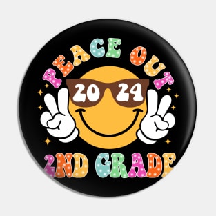 Peace Out School, Last Day of School, End of School 2nd Grade Pin