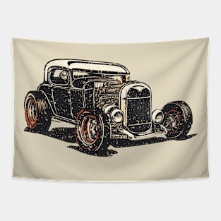 Vintage Hot Rod Tapestry