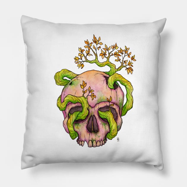 Skull Vine Pillow by Serpent's Sun