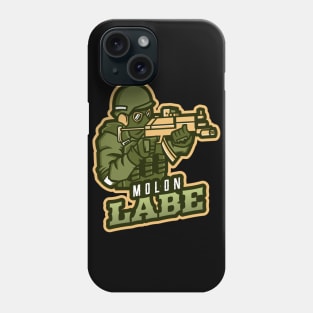 The Man With A Rifle | Molon Labe Phone Case