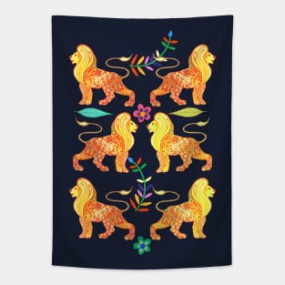 Paper Print Lions Tapestry