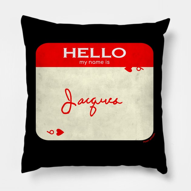 Peaky Apparel | Hello My Name Is Jacques Pillow by Royal Mantle