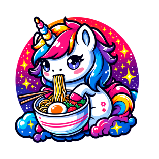 Space Unicorn Ramen T-Shirt