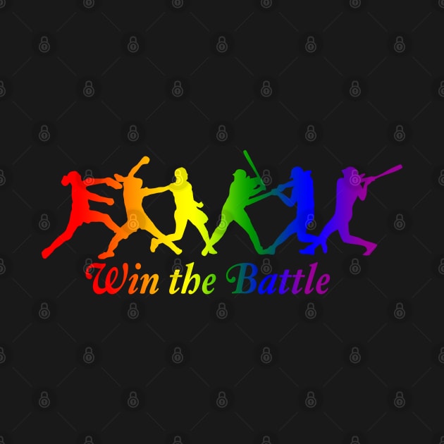 Win the Battle Fastpitch Softball PrideLGBTQ Equality by TeeCreations