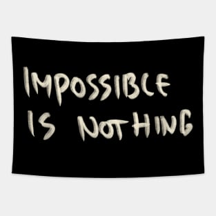 Hand Drawn Impossible Is Nothing Tapestry