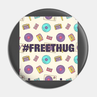 Free Thug Tee Cassette Tape Print Pin