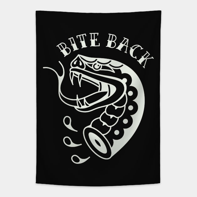 Snake tattoo Tapestry by Inkshit13