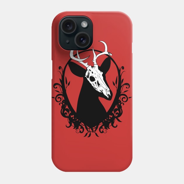 Deer Skull Phone Case by Ludo