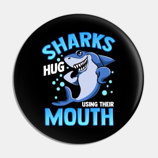 Cute & Funny Sharks Hug Using Their Mouth Pin