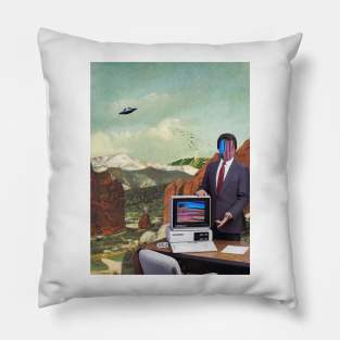 Going Home - Surreal/Collage Art Pillow
