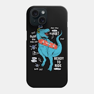 Skateboard Dinosaur Phone Case