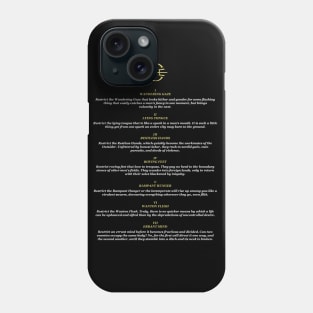 The Seven Strictures Phone Case