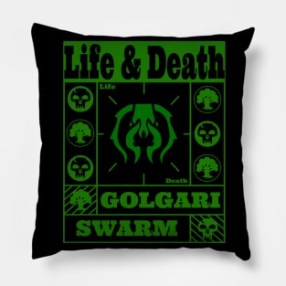 Golgari Swarm | Life & Death | MTG Green on Black Guild Design Pillow