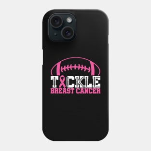 Tackle Breast Cancer Football Sport Awareness Support Pink Ribbon Phone Case