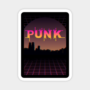 Cyber Punk Outrun Magnet