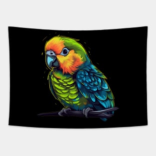 Parakeet Smiling Tapestry