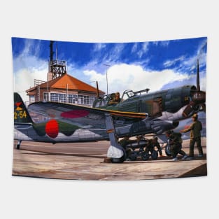 Suisei D4Y3 Japan WW2 Tapestry