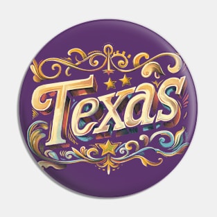 Texas vintage Pin