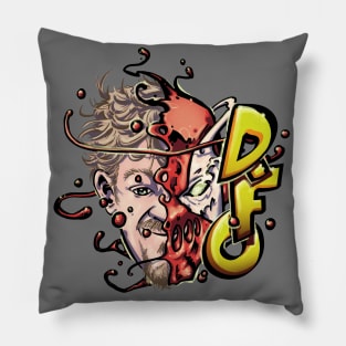 D-FO  Superhero Mashup Logo Pillow