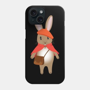 Woodland rabbit in a cloak Phone Case