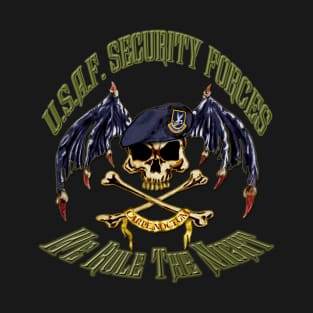 USAF Security Forces Rule The Night T-Shirt