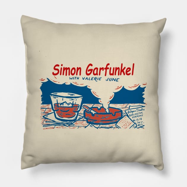 Simon and Garfunkel Vintage Pillow by Animal Paper Art