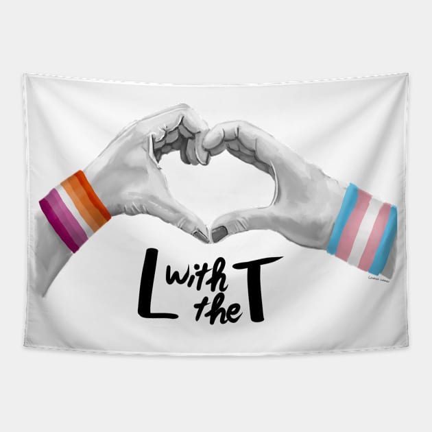 L with the T - Pride Solidarity Tapestry by GeorgiaGoddard