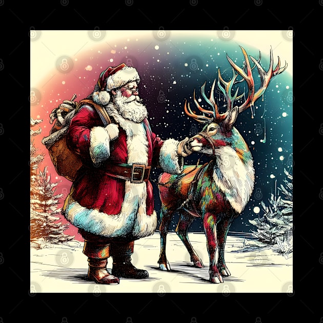 Captivating Christmas: Unleash Cheer with Unique Santa Claus Illustrations! by insaneLEDP